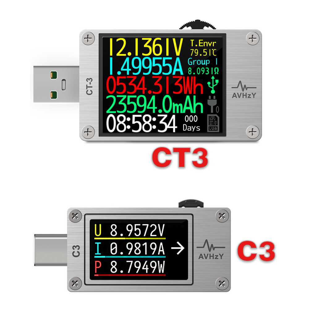 Usb Ammeter Tester - AVHzY USB 3.1 compteur de puissance