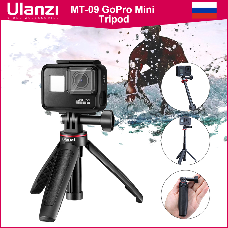 Gopro Action Camera Hero 12 Black - Ulanzi MT-09 Extend Gopro Vlog Trépied,