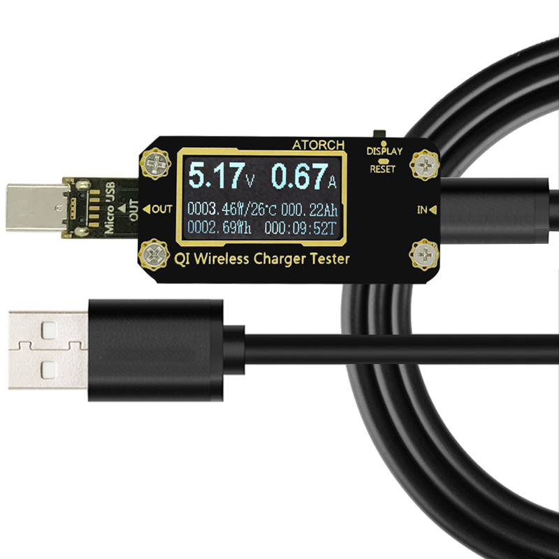 Usb Ammeter Tester - Chargeur sans fil QI 7 en
