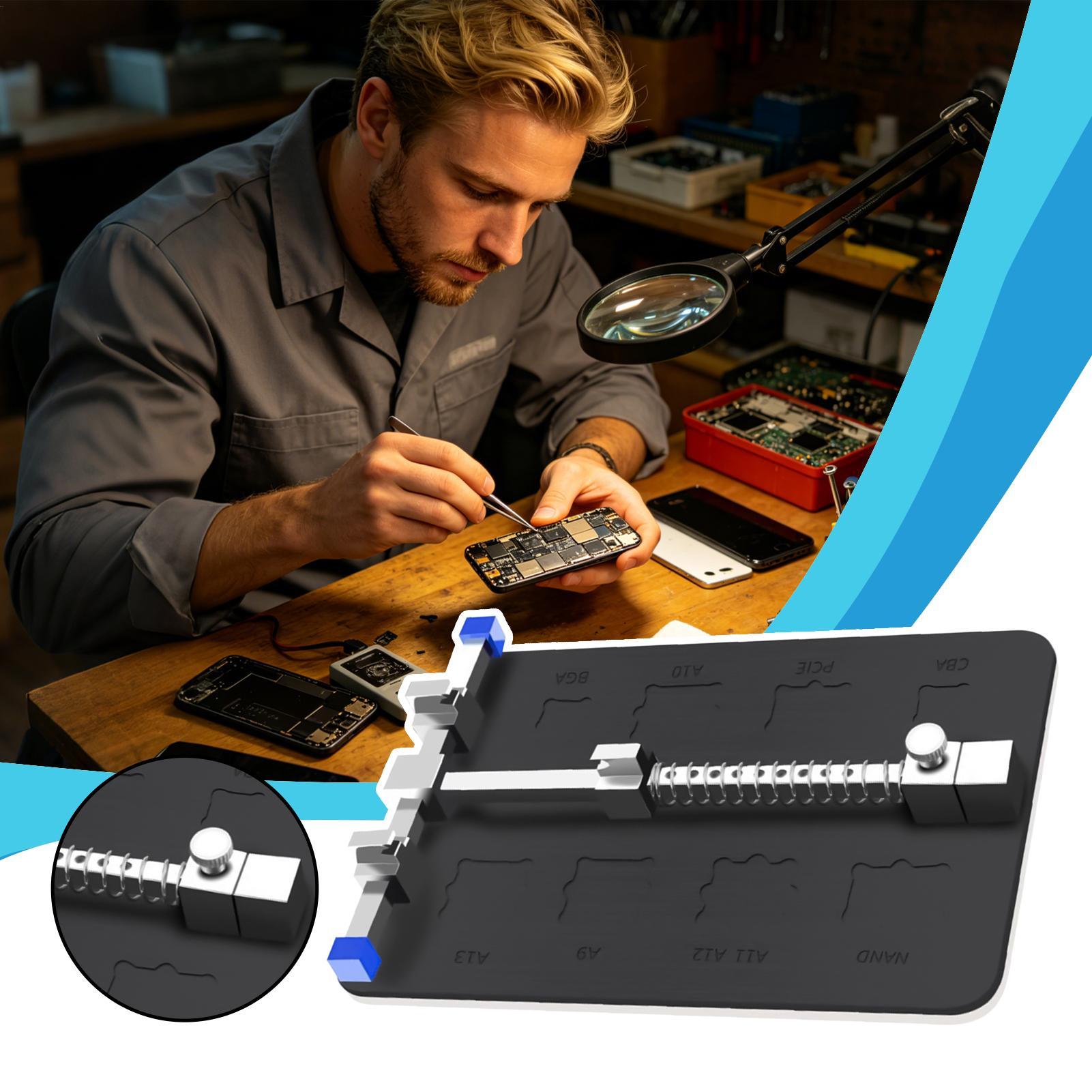 Electronics Repair For Beginners - Support de carte PCB réglable, pince