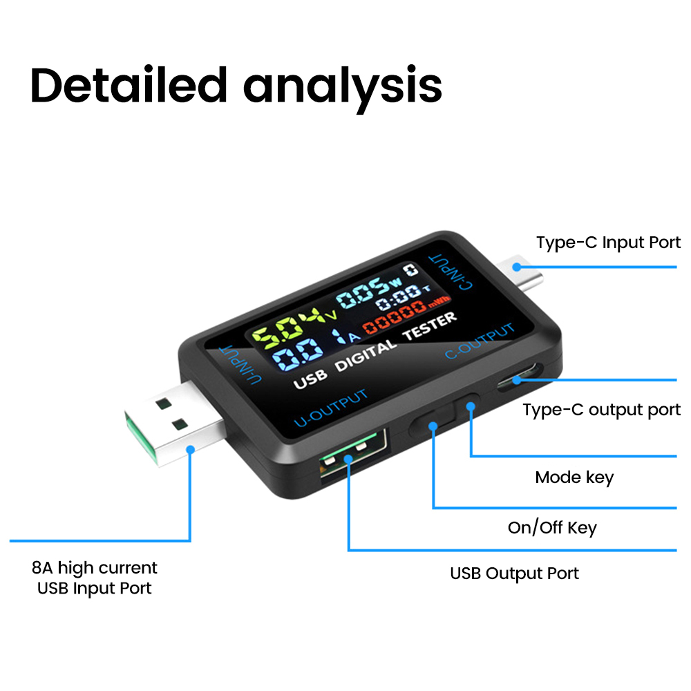Testeur USB 10 en 1, voltmètre - Usb Ammeter Tester avis et prix