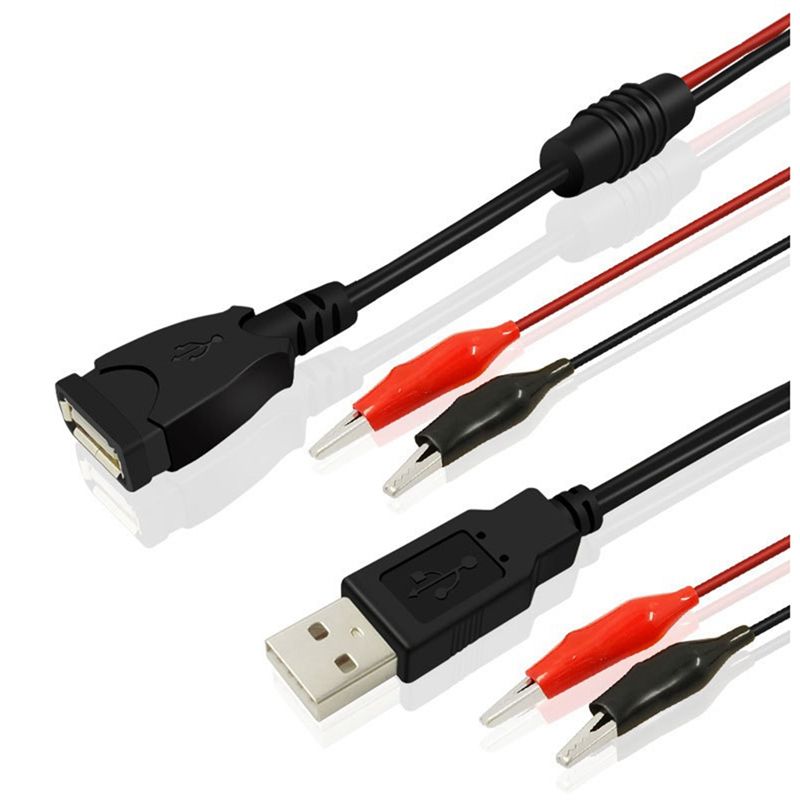 A01E-2Pcs Pinces crocodiles US - Usb Ammeter Tester avis et prix