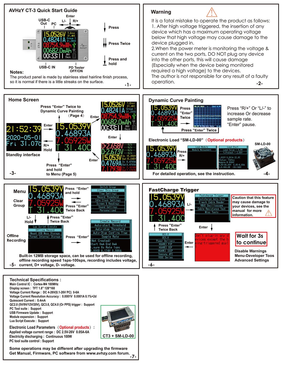 AVHzY USB 3.1 compteur de puis - Usb Ammeter Tester avis et prix