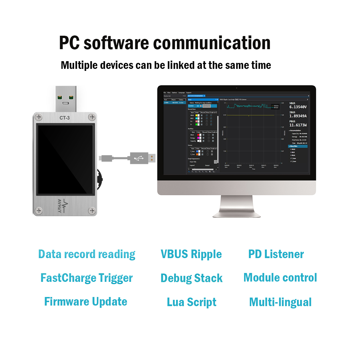 Testeur de compteur de puissan - Usb Ammeter Tester avis et prix