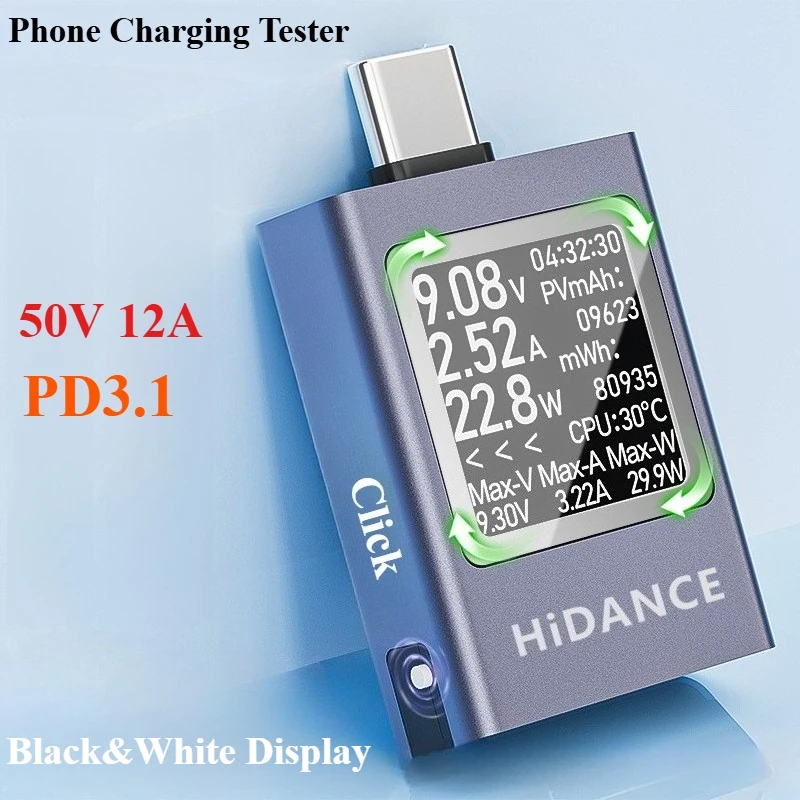 13 en 1 DC 4.5-50V 0-12A affic - Usb Ammeter Tester avis et prix