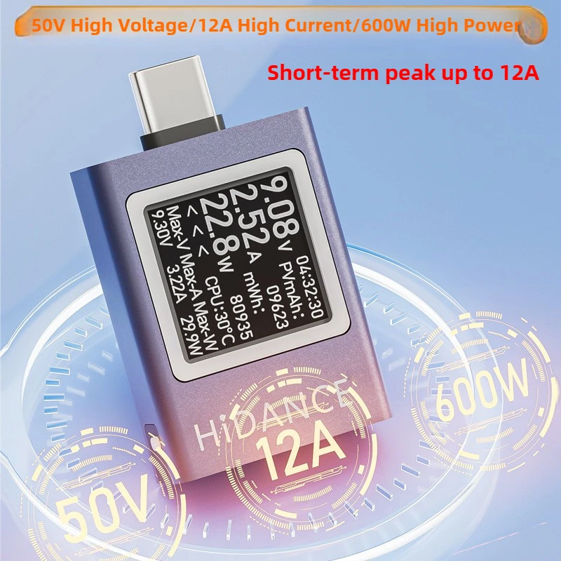 13 en 1 DC 4.5-50V 0-12A affic - Usb Ammeter Tester avis et prix