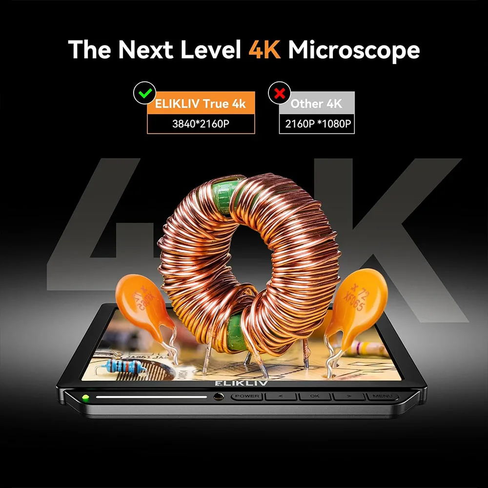 Elikliv EM4K-AF Microscope num - Electronics Repair Videos avis et prix