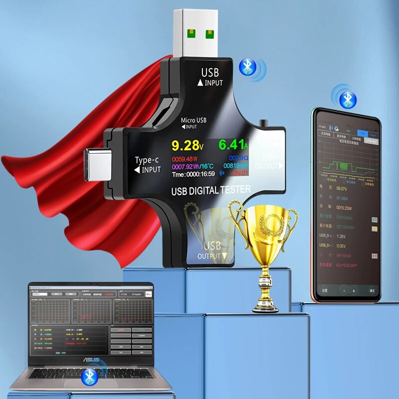 Testeur USB DC type-c PD voltm - Usb Ammeter Tester avis et prix