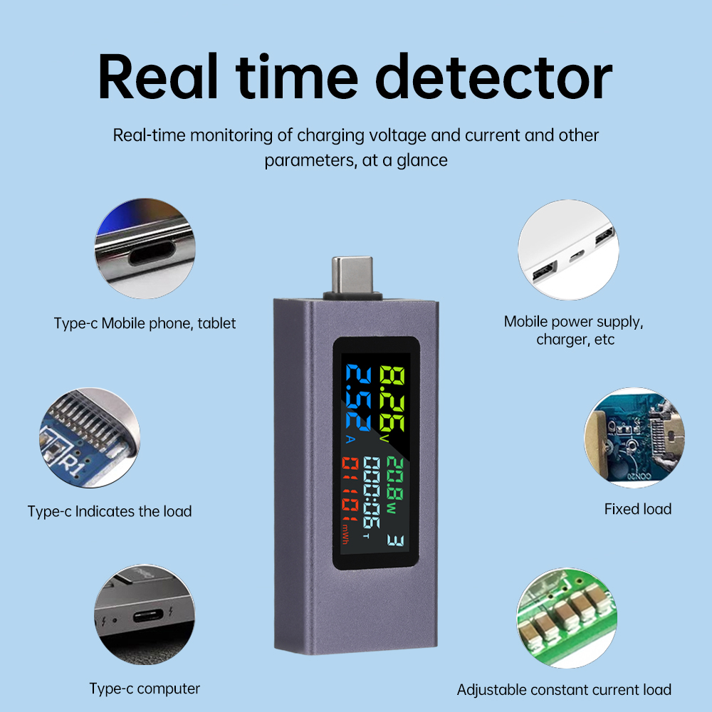 Testeur USB TYPE-C DC 4.5-50V  - Usb Ammeter Tester avis et prix
