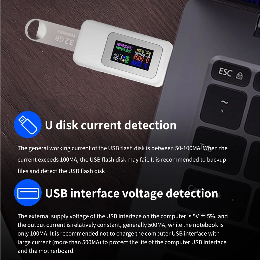 Testeur USB 10 en 1, voltmètre - Usb Ammeter Tester avis et prix